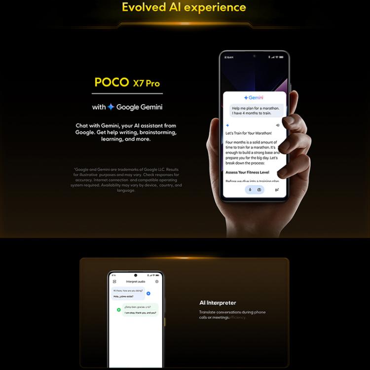 Xiaomi POCO X7 Pro 5G Global, 12GB+256GB, In-screen Fingerprint, 6.67 inch Xiaomi HyperOS 2 MediaTek Dimensity 8400-Ultra Octa Core, NFC, Network: 5G, 12GB+256GB Xiaomi POCO X7 Pro 5G Global, 12GB+256GB, In-screen Fingerprint, 6.67 inch Xiaomi HyperOS 2 MediaTek Dimensity 8400-Ultra Octa Core, NFC, Network: 5G, 12GB+256GB
